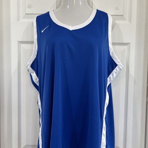 Nike Jersey Womens 3XL Blue Basketball Tank Top Athletic Shirt Y2K DC2369-494